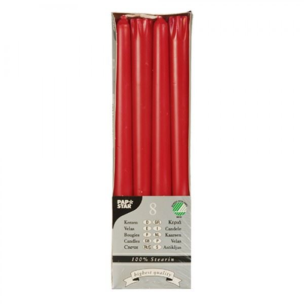 RED TAPER CANDLE 2.2CMX25CM. PS17941